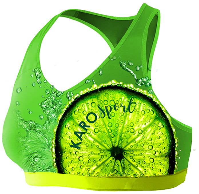 Бюстгальтер спортивный (топ, бра), "Fresh Lime"
