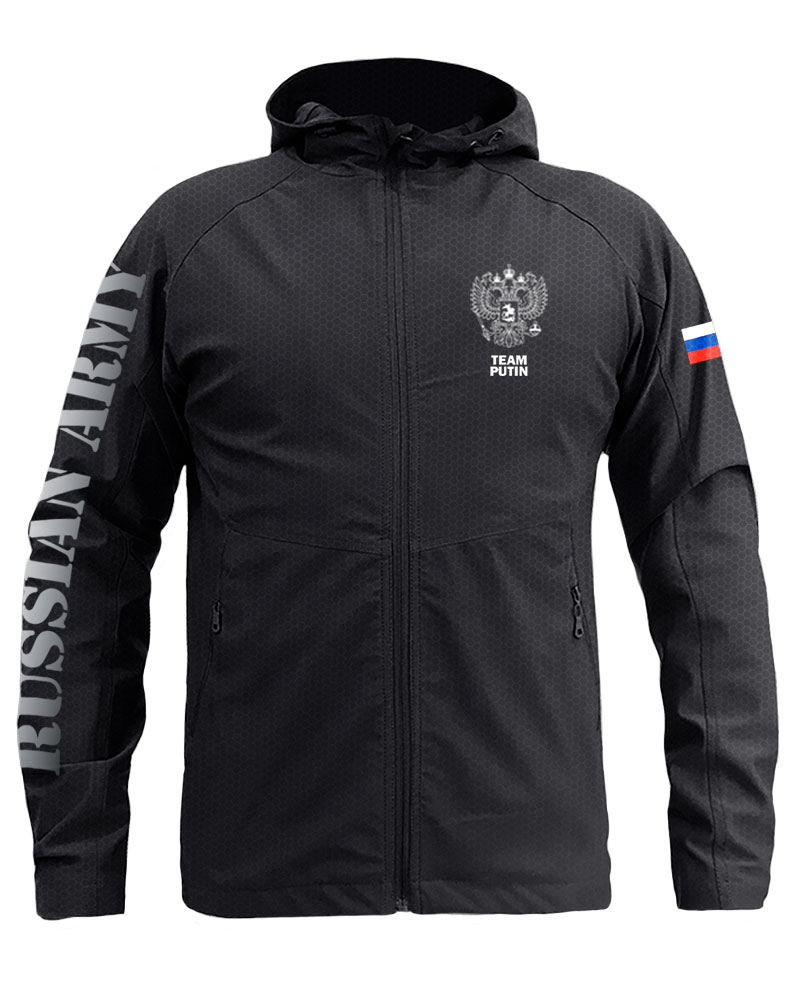 Куртка-Ветровка-Штормовка мембранная, мужская "Team Putin"