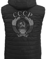 Жилет мужской  "СССР" черный