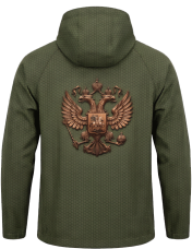 Куртка мужская мембранная зеленый карбон
