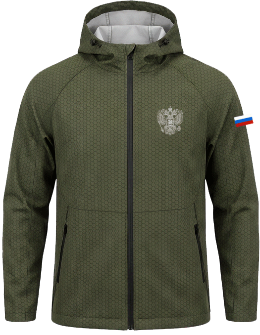 Куртка мужская мембранная зеленый карбон